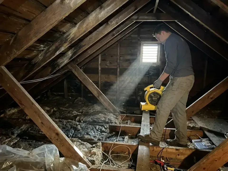 attic-water-damage-drying-proc-007 — frequently asked questions, Emergency Water Extraction & 24/7 Flood Response in Rolesvi…
